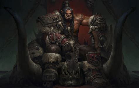 Wallpaper Fantasy Art Warcraft Orc Grom Hellscream The Warsong