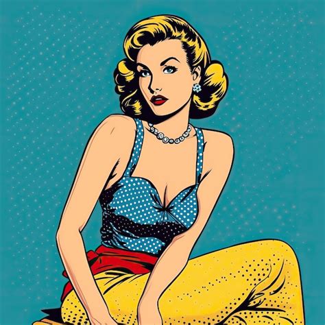 Premium Ai Image Pin Up Vintage