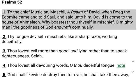 Psalm 52 Youtube