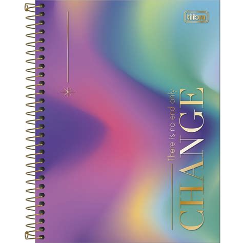 Caderno Espiral Capa Dura Colegial Mat Rias Great Folhas Sortido