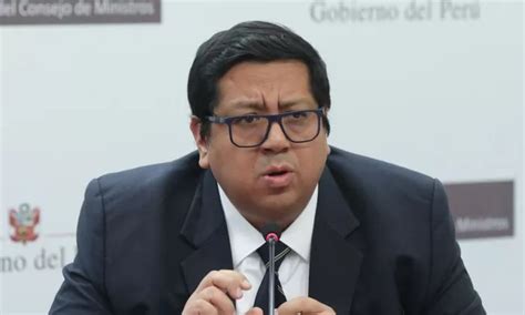 Ministro de Economía El gabinete respalda a la presidenta Dina Boluarte