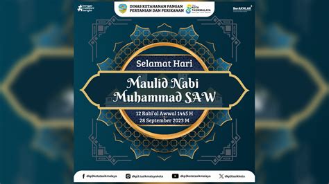 Maulid Nabi Muhammad Saw 1445 H Dinas Ketahanan Pangan Pertanian