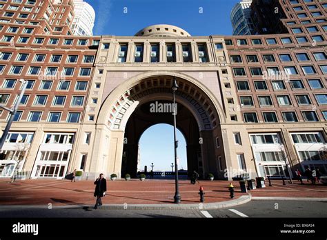 Rowes Wharf Boston Massachusetts Stock Photo Alamy