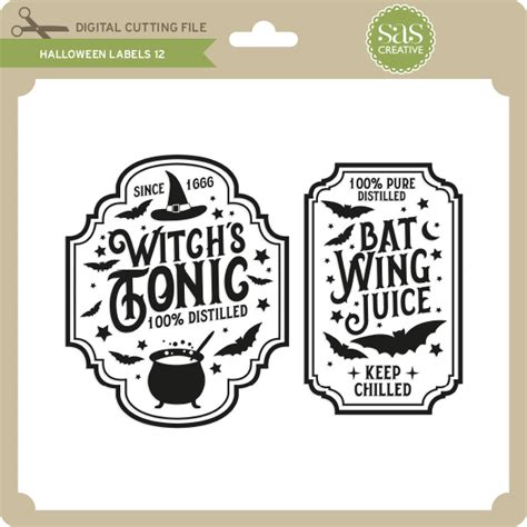 Sas Halloween Labels 12 Lori Whitlock