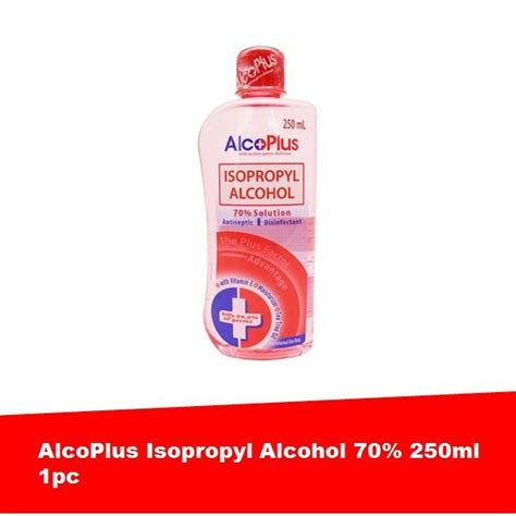 Alcoplus Isopropyl Alcohol Solution Ml X Pchdm Lazada Ph