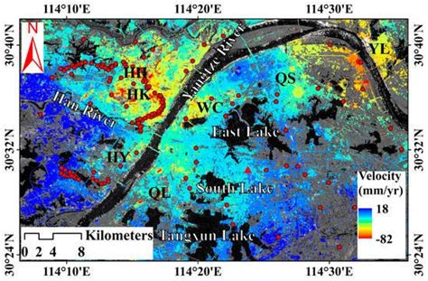 Remote Sensing Free Full Text Wuhan Surface Subsidence Analysis In