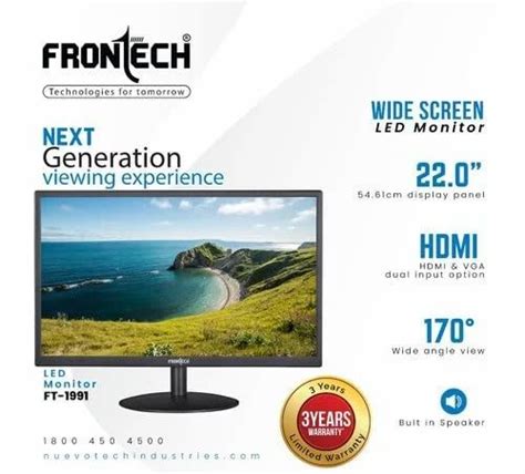 Frontech Led Monitor Inch Cm Full Hd With Hdmi Vga Ports