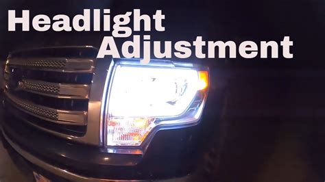 How To Adjust Headlights On 2019 F150