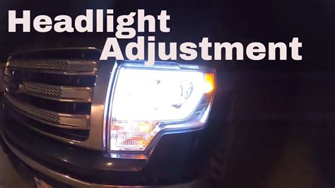 How To Adjust Ford F150 2023 Headlights