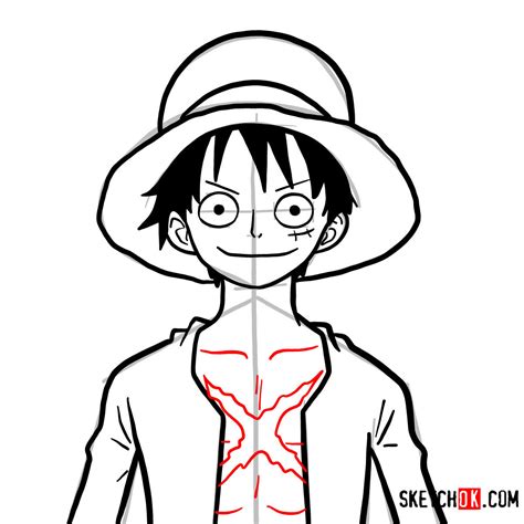 How To Draw Monkey D Luffy S Face A Step By Step Guide