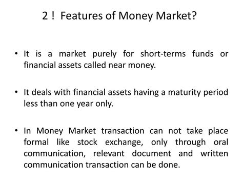 Ppt Money Market Powerpoint Presentation Free Download Id1988735