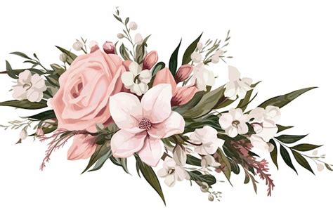 Premium Vector | Flowers and leaves for wedding