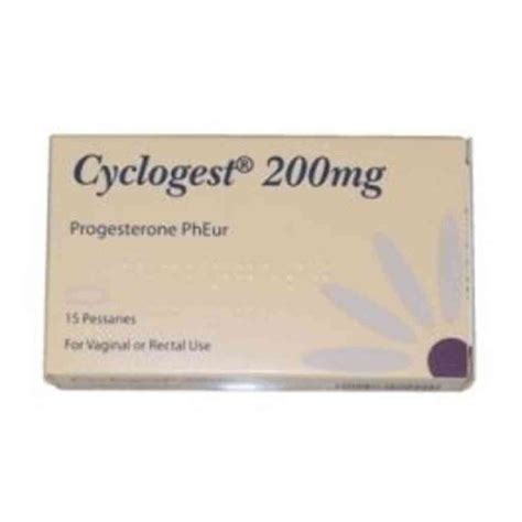 Buy Cyclogest 200mg Pessary Progesterone Pack Of 15 Dock Pharmacy