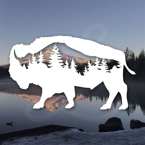 Adventure Bison Buffalo Mountain Decal Decal Only For Car Etsy