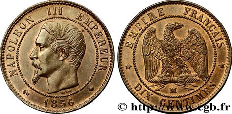 Dix centimes Napoléon III tête nue 1856 Marseille F 133 39 fmd 277649