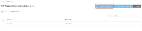 Ftp Account Bangmod Knowledge Base