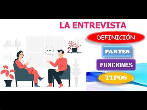 La entrevista definición tipos funciones partes y ejemplos YouTube