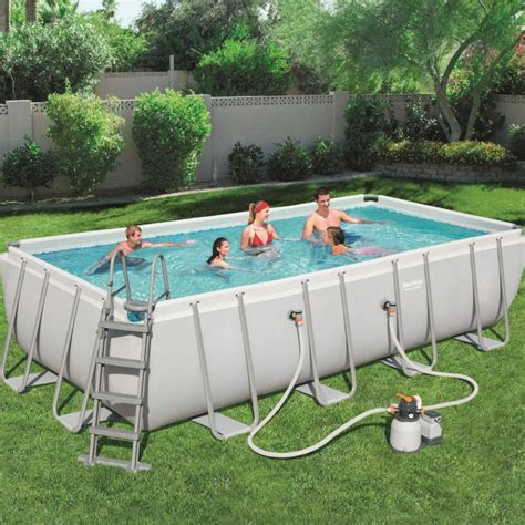 Piscine Tubulaire Rectangulaire Power Steel Bestway X X Cm Pas