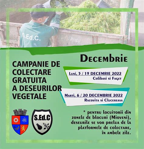 Servicii Edilitare pentru Comunitate Mioveni: Program Campanie de ...