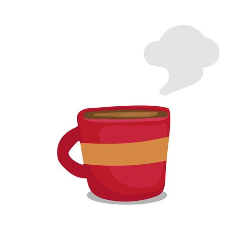 Red Hot Coffee Or Tea Mug Cup Painting Doodle Vector Illustration 15563215 Vector Art At Vecteezy