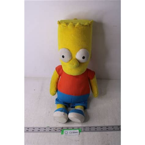 Bart Simpson Stuffed Toy Bodnarus Auctioneering