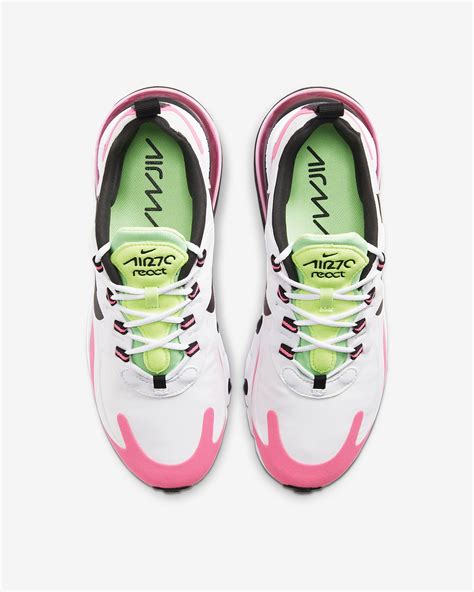 Nike Air Max 270 React Womens White And Pink Enjoy Free Shipping