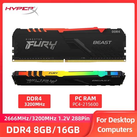 Hyperx Fury Memoria Ram Ddr Para Ordenador De Escritorio Dispositivo