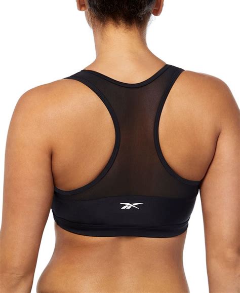 Reebok Women S Mesh Inset Racerback Bikini Top Macy S