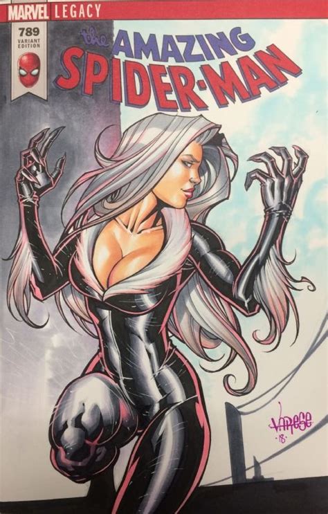 Black Cat By Jose Varese Comic Art Comic Art Comic Book Girl Black Cat