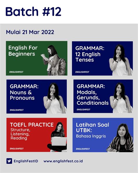 Englishfestid On Twitter Batch Mulai Mar English For