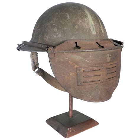 Rare British WWII Visor Helmet For Sale at 1stdibs