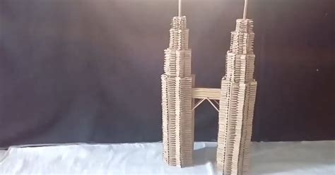 Cara Membuat Miniatur Menara Kembar Petronas Dari Kardus Nawi Channel