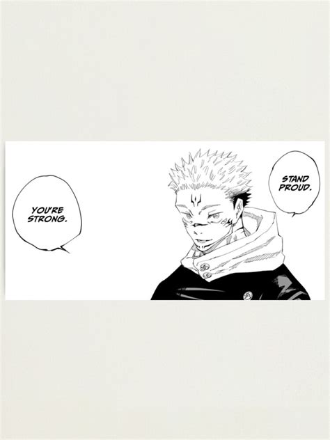 ""Stand Proud. You're Strong" - Sukuna Quote - Jujutsu Kaisen Manga ...