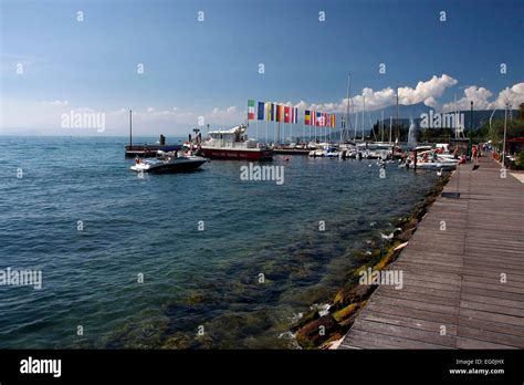 The waterfront of Bardolino invites you to sit down and relax. Lots of ...