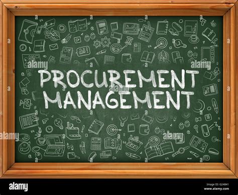 Procurement Management Hand Drawn On Green Chalkboard Stock Photo Alamy