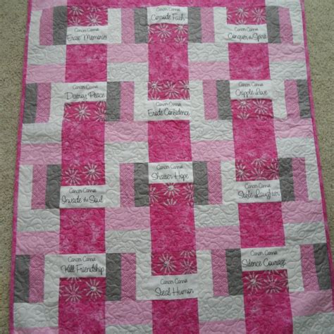 Breast Cancer Quilt Etsy