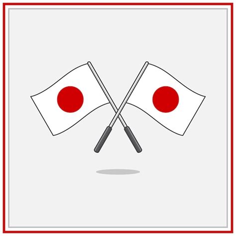 Premium Vector | Flag of Japan Cartoon Vector Illustration Japan Flag ...