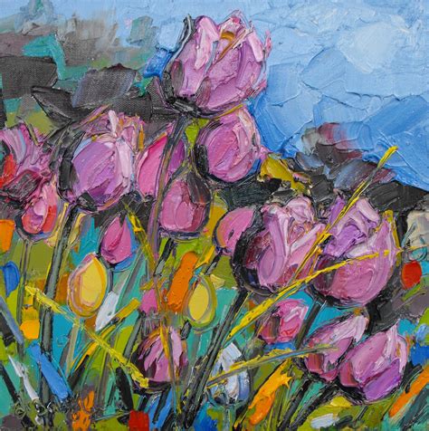 Judith I Bridgland: Painting Tulips