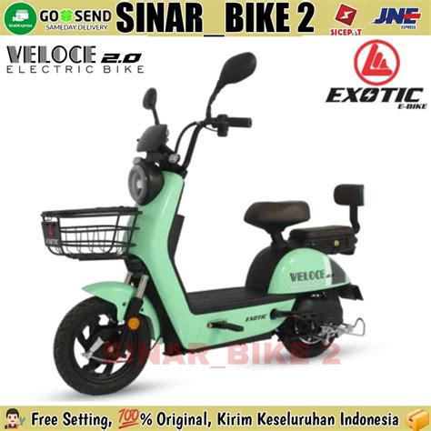 Jual Sepeda Listrik EXOTIC VELOCE 2 0 E Bike 500 Watt GENIO EASTON S1