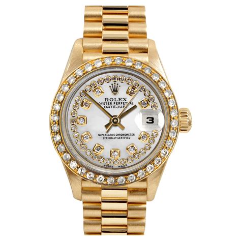 Rolex 26mm Ladies 69178 Datejust Presidential String Diamond For Sale At 1stdibs Rolex