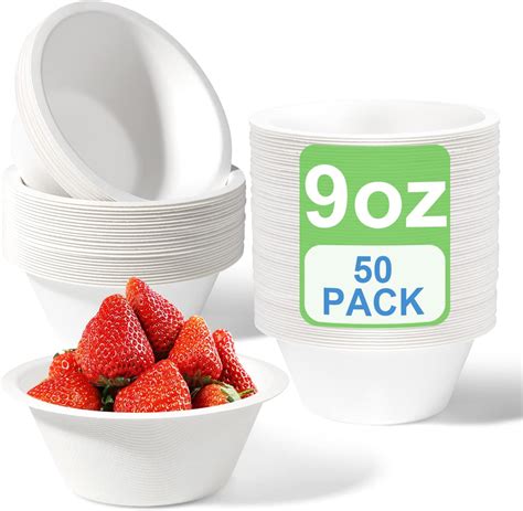 White Paper Bowls With Premium Quality Eco Friendly Disposable Bowls