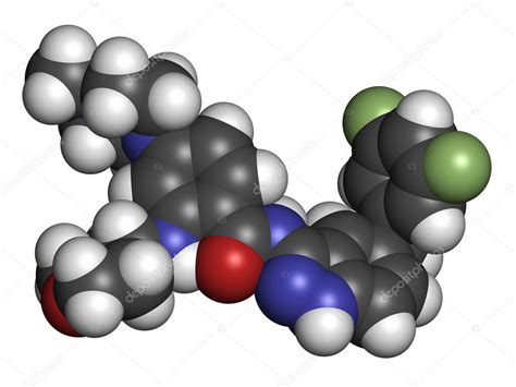 Entrectinib Mol Cula De Medicamento Contra El C Ncer Representaci N D