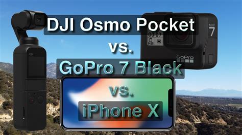 Dji Osmo Pocket Vs Gopro Black Vs Iphone X Stabilization And