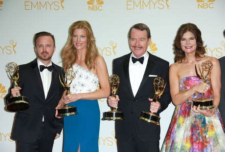 Aaron Paul Anna Gunn Bryan Cranston Editorial Stock Photo Stock Image