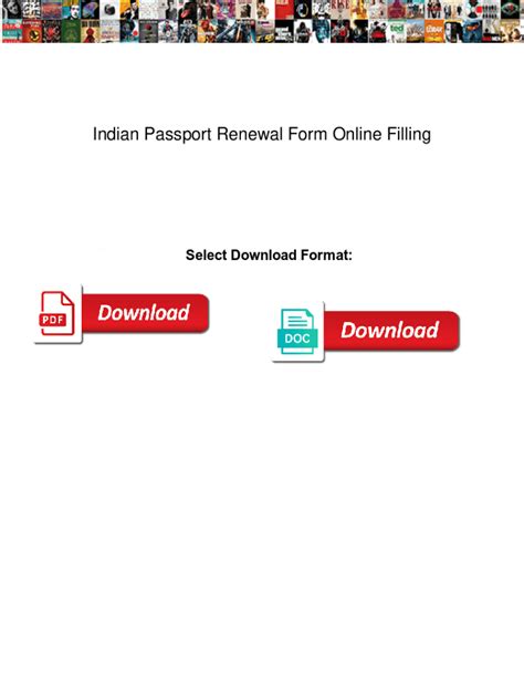 Fillable Online Indian Passport Renewal Form Online Filling Indian Passport Renewal Form Online