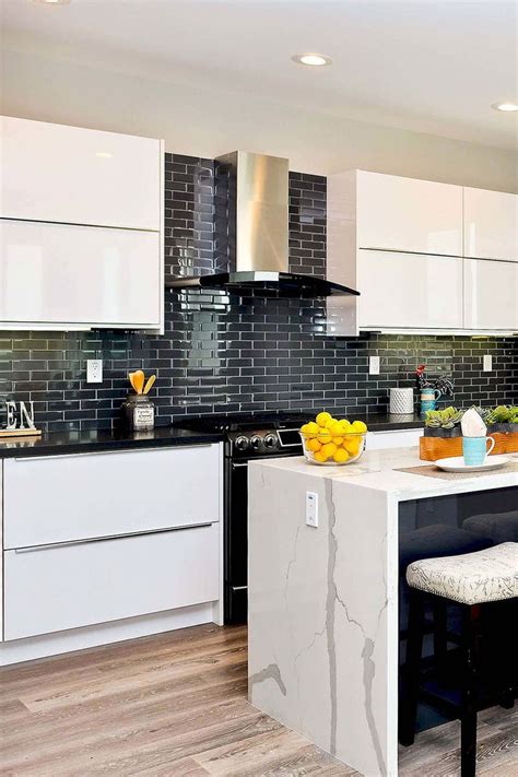 31 Black Subway Backsplash Ideas The Power Of Black Color