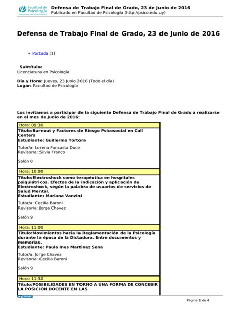 Defensa De Trabajo Final De Grado De Junio De