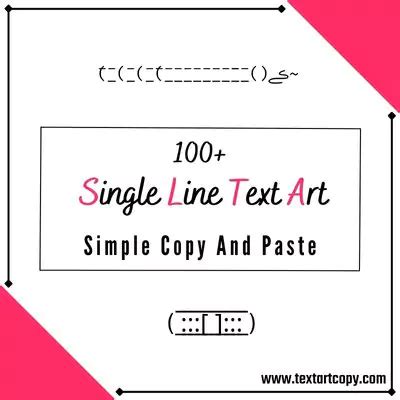 100+ Single Line Text Art Copy And Paste