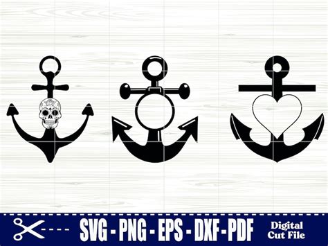 Anchor Big Svg Bundle Anchor Cut File Anchor Clipart Anchor Vector