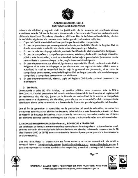 Circular 021 De 2016 Orientaciones Generales Administrativos PDF